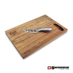 Swissmar Acacia Cutting Board & Cheese Knife Set