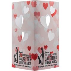 Table Luminary Cardstock 12pt 4 Sided Heart