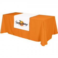 Table Runner - (top, 18 Inch  Front) - All Over Dye Sub