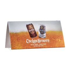 Table Tent Cardstock 12pt 2 Sided - 6.25 Inch X 3 Inch X 2 Inch