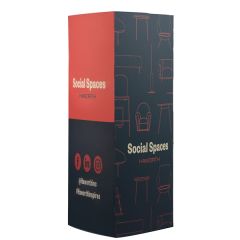 Table Tent Cardstock 12pt 3 Sided - 6 Inch X 3 Inch