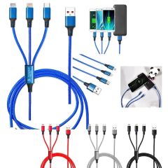 Taft Avenue 3 In 1 Nylon Braided Charging Cable