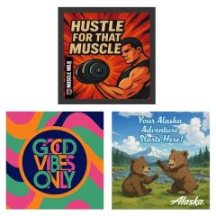 Tag Buddy 4 Inch X 4 Inch Square All-Purpose Sticker