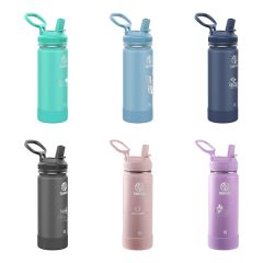 Takeya 18 Oz Actives With Straw Lid, Laser, Premium