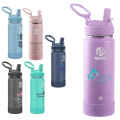 Takeya 18 Oz Actives With Straw Lid, Full Color Digital