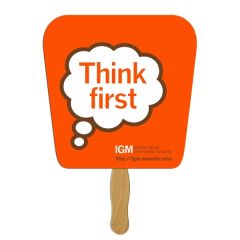 Tapered Square Fast Hand Fan - 1 Day