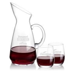 Taroni Carafe & Salem Stemless Wine