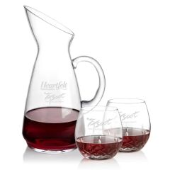 Taroni Carafe & Templeton Stemless Wine