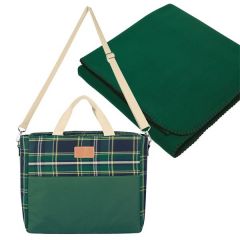 Tartan Cooler Bag W/ F Blanket