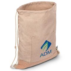 Taylor rPET Drawstring Backpack - Khaki