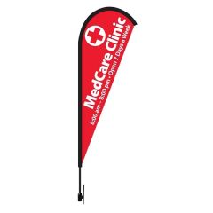 Tear Drop 17 Ft. Height Carbon Fiber Kit - Double Sided