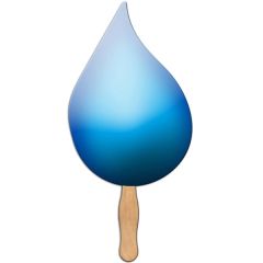Tear Drop Sandwiched Hand Fan