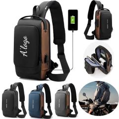 Technology USB Portable Outdoor Men's Cross-Body Chest Bag