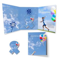 Tek Booklet 2 With Full Color Awareness Ribbon Coaster