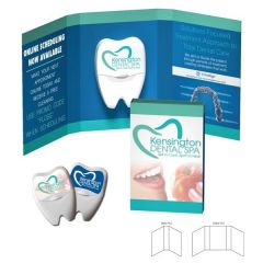 Tek Booklet With Tooth Shape Dental Floss