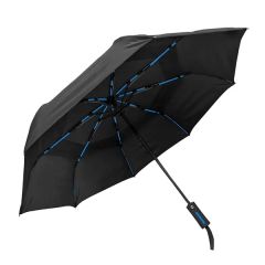 Stromberg The Accent Folding Umbrella W/Deluxe Leatherette Case