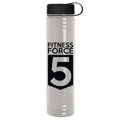 The Adventure - 32 Oz Transparent Bottle With Tethered Lid