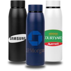 The Cobra 20 Oz Powder-Coated Stainless Steel Water Bottle