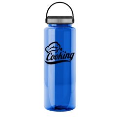 The Guzzler 32 Oz Transparent Bottle With EZ Grip Lid