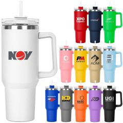 The Hippo Mug & Straw Lid With Twist Closure - 40 Oz