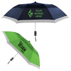 The Lifesaver Folding Umbrella With Full Color Imprint 42 In