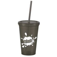 The Pioneer 16 Oz Insulated Straw Tumbler