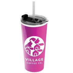 The Roadmaster - 18 Oz Travel Tumbler With 2-In-1 Lid