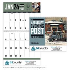 The Saturday Evening Post Big Block Memo 2024 Calendar