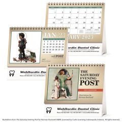 The Saturday Evening Post Large Desk 2023 Calendar