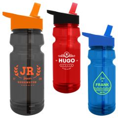 The Trainer - 24 Oz Upcycle RPET Bottle With Drink Thru Lid