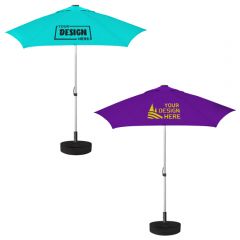 The Vented Cafe Market Patio Umbrella With Full Color Imprint 84 In