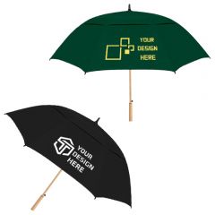 The Vented Enviro Golf Umbrella Eco Friendly With Full Color Imprint 62 In