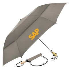 The Vented Little Giant Folding Golf Umbrella With Full Color Imprint 58 In