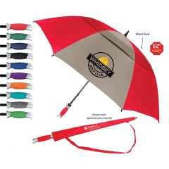 The Vented Typhoon Tamer Umbrella 62 In