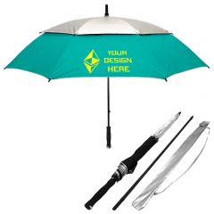 The Vented UV Golf And Beach Umbrella 62 In