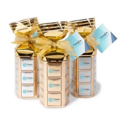 Thirty Six Piece Chocolate Foiled Square Gift Bag-Full Color