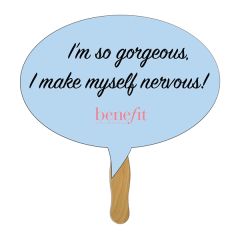 Thought Bubble Hand Fan Full Color 1 Side
