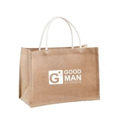 Three-Dimensional Linen Tote Bag14.6 Inch Wx 10.6 Inch Hx 7.1 Inch T