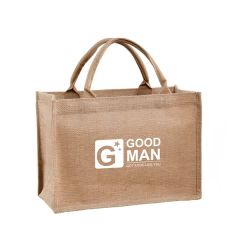 Three-Dimensional Linen Tote Bag14.6 Inch Wx 10.6 Inch Hx 7.1 Inch T