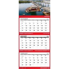 Three Month View Wall Calendar