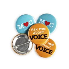 Tin Button Badge - 1 Inch
