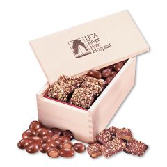 Toffee & Chocolate Almonds In Wooden Collector's Box