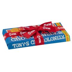 Tony's Chocolonely Large Chocolate Bar With Custom Ribbon