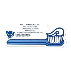 Toothbrush Shape Vinyl Magnet - 30 MIL