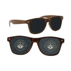 Top Class Wood Grain Miami Sunglasses
