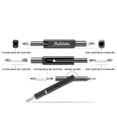 Top Torque 8-In-1 T-Handle Screwdriver