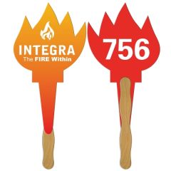 Torch Auction Hand Fan Full Color