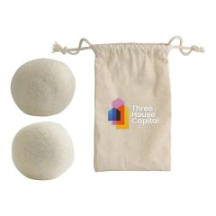Toss N Dry 2-Piece Reusable Dryer Balls In Cotton Pouch