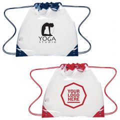 Touchdown Clear Drawstring Backpack
