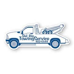 Tow Truck Shape Vinyl Magnet